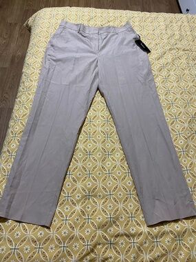 Akris Women's Straight-Leg Dress Pants in Light Taupe